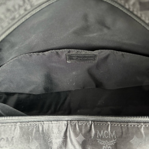 MCM Vintage black nylon Visetos Travel Tote monogram bag. Made In Germany. - Picture 11 of 13